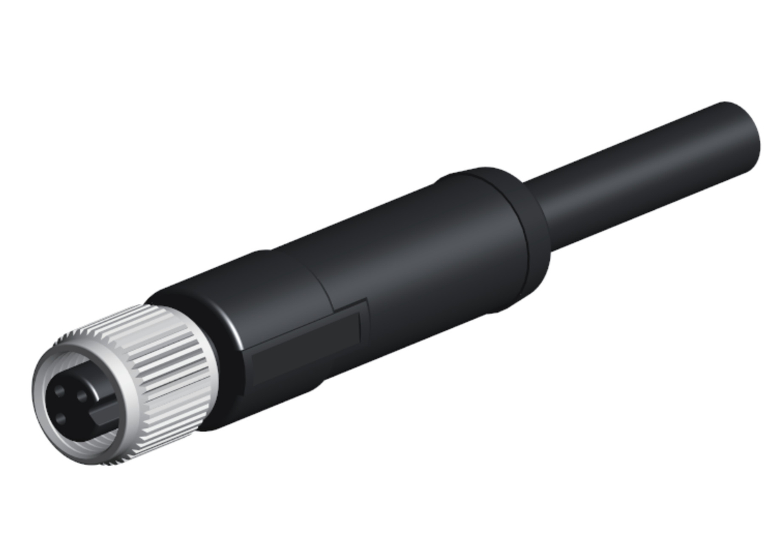 Rohs PUR Waterproof Circular Plastic Connector Ip68 M5 Female