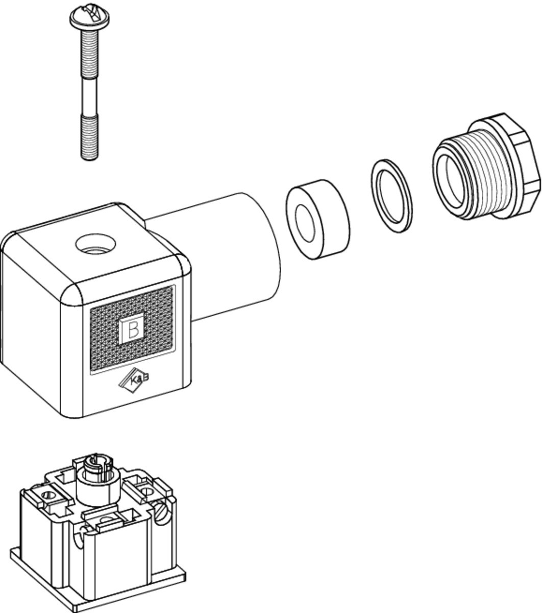 18mm Solenoid Valve Connector Types A Size Male MCX Connector For