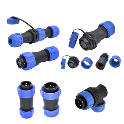 quality  Industrial IP68 Waterproof Power Connector SP Series 2 - 12 Pin Panel Mount factory