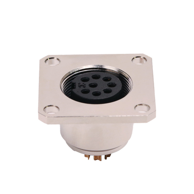 Front Rear M16 Circular Connector 2 - 8 Pin Panel Mount Electrical Waterproof Connector