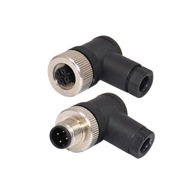 IP68 3 - 17 Pin M12 Waterproof Connector Fielded Installation Screw Plug Socket