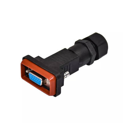 IP67 IP68 8 / 9 / 15 Pin D SUB Waterproof Connector Panel Molded Female Male Connector