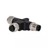 Rigoal 3p 4p 5p M12 Waterproof T Connector IP67 IP68 3 Way T Cable Connector