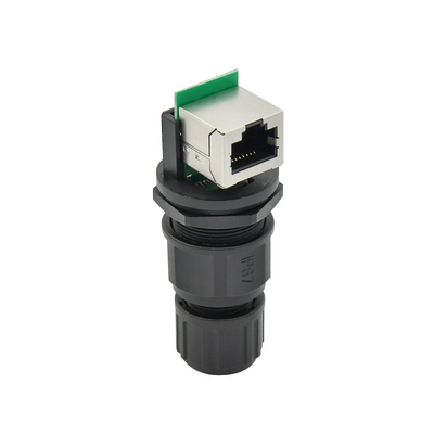 8P8C Rj45 Extender Straight Female RJ45 Connector With Dust Cover For Network