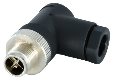 X Code 4 8 Pin M12 Waterproof Connector Male Female Straight / Elbowed IP67 IP68