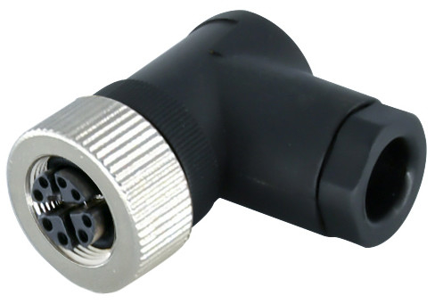 X Code 4 8 Pin M12 Waterproof Connector Male Female Straight / Elbowed IP67 IP68