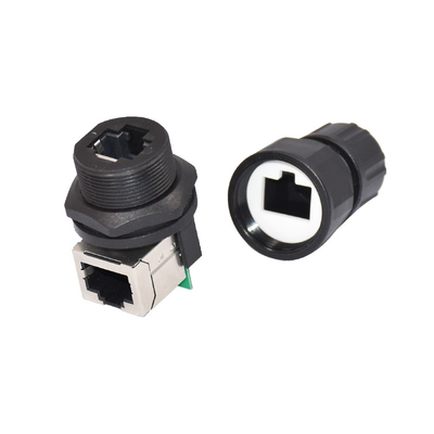 Toolless Rj45 Adapter 4 8 Pin Male Female Waterproof Straight Angle Plug Network Extender Connector