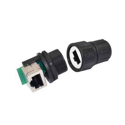 4p 8p Waterproof Rj45 Coupler Connector Male Female Shielded Cat5e Cat6a Panel Mount Shell