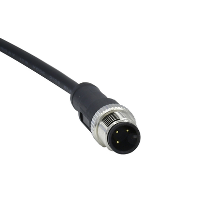 A B D Code Mounted M12 Waterproof Connector Cable 3 5 8 12 17 Pin