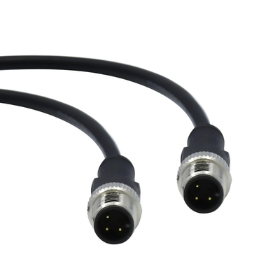 A B D Code Mounted M12 Waterproof Connector Cable 3 5 8 12 17 Pin