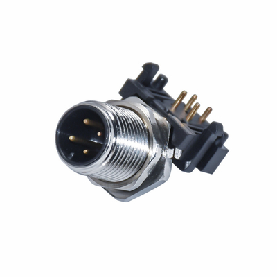 Male Female Solder Pcb M8 M12 Wall Panel Mount Connector 3 - 17 Pin A - X Code Sensor