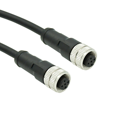 250V M12 Waterproof Cable Connector A B D X Coded 4 Pin Cable Connector