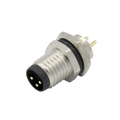 Cable Outer Diameter 4.0-8.0mm M8 Waterproof Connector For Industrial Automation System