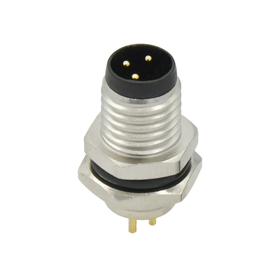 Cable Outer Diameter 4.0-8.0mm M8 Waterproof Connector For Industrial Automation System