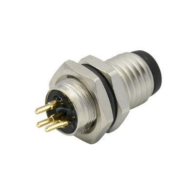 Cable Outer Diameter 4.0-8.0mm M8 Waterproof Connector For Industrial Automation System
