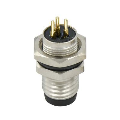 Cable Outer Diameter 4.0-8.0mm M8 Waterproof Connector For Industrial Automation System