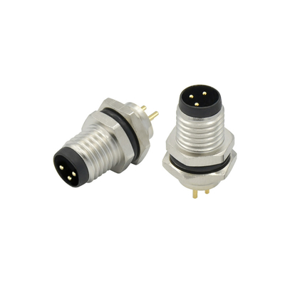Cable Outer Diameter 4.0-8.0mm M8 Waterproof Connector For Industrial Automation System