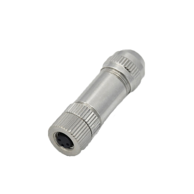 12 Pin M8 Waterproof Connector Male / Female Phosphor Bronze Connector Terminal