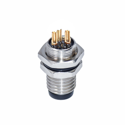 Copper / Plastic 2 - 19 Pin M8 Waterproof Connector For Harsh Industrial