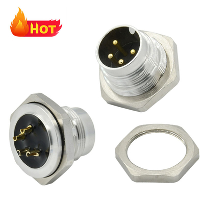 Male 10A Current Rating M16 Circular Connector For Electrical