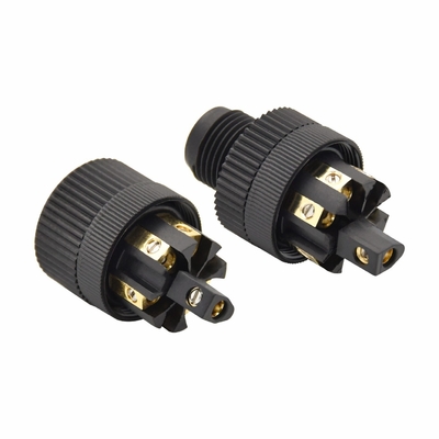 High Performance Circular Plastic Connectors With Tpu Gf Insert And Fix Screw Locking