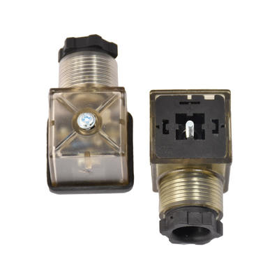 1/4 Threaded Solenoid Electrical Connector For Industrial