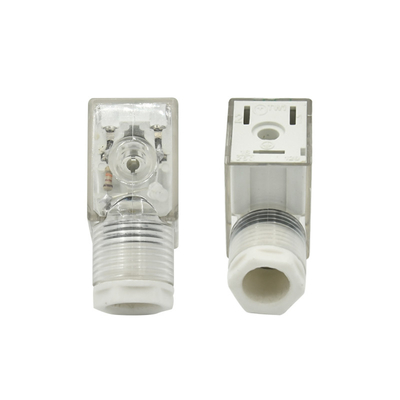 IP67 Protection Level Solenoid Valve Connector With Stainless Steel Material