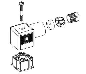 24V Voltage Stainless Steel Solenoid Valve Coupling Heavy Duty