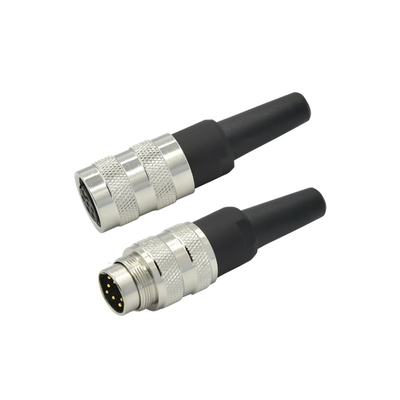 IP67 Rated M16 Waterproof Connector With PBT Insulator Material And Contact Plate Au Gold/gold