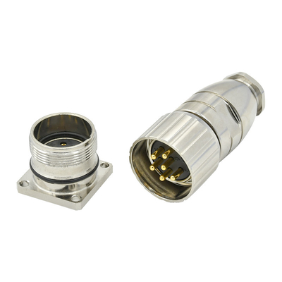 Contact Material Brass Gold Plated M23 Connector Male And Female