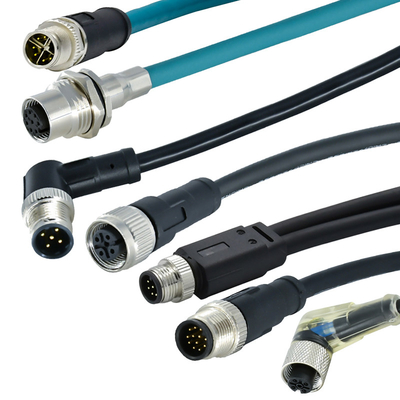 Female M12 Connector For Waterproof Ethernet Connection
