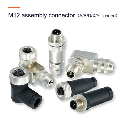 Temperature Range 40-125 M12 Waterproof Ethernet Connectors