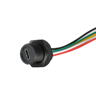 30V Current Voltage Circular Plastic Connectors With 1.5A Rated Current And PVC Material