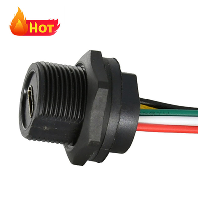Standard USB Type Circular Plastic Connectors Rated Current 1.5A Current Voltage 30V