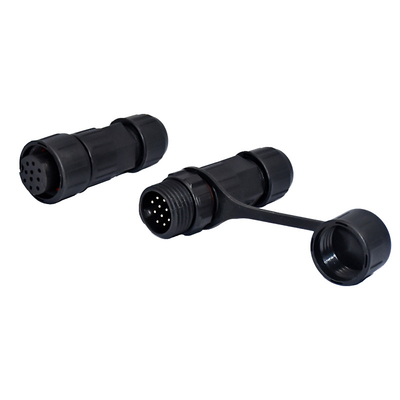 10 Pin LED Waterproof Connector with Screw Locking System 250V AC