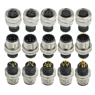 Rigoal M12 A Code Male Female 3-17 Pin Waterproof Aviation Connector