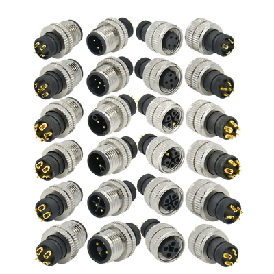 Rigoal M12 A Code Male Female 3-17 Pin Waterproof Aviation Connector