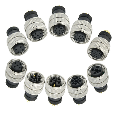 Rigoal M12 A Code Male Female 3-17 Pin Waterproof Aviation Connector