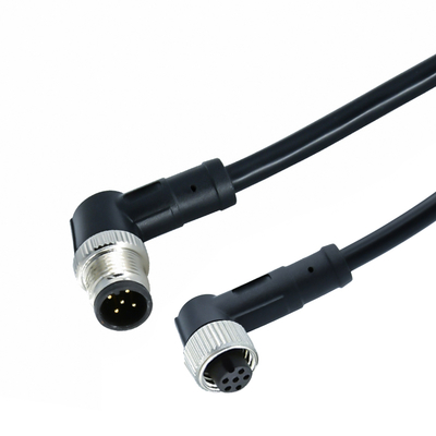 M12 Male to M8 Male Waterproof Connector IP67 IP68 Brass Contacts