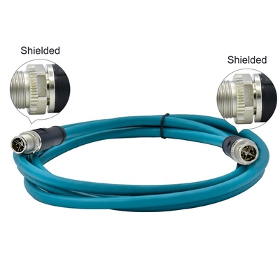 M12 Ethernet Cable 4pin 8pin D X Code for Industrial Camera Machine Vision