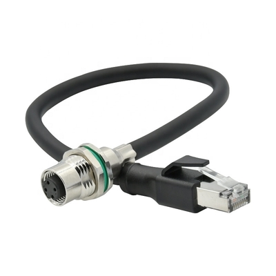 M12 Ethernet Cable 4pin 8pin D X Code for Industrial Camera Machine Vision