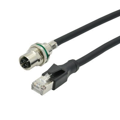 M12 Ethernet Cable 4pin 8pin D X Code for Industrial Camera Machine Vision