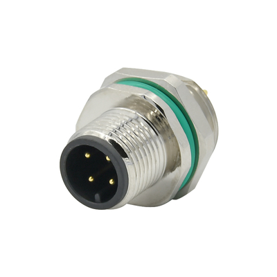 Rigoal M12 8-Pin IP67 Waterproof Connector Male Female Panel Mount