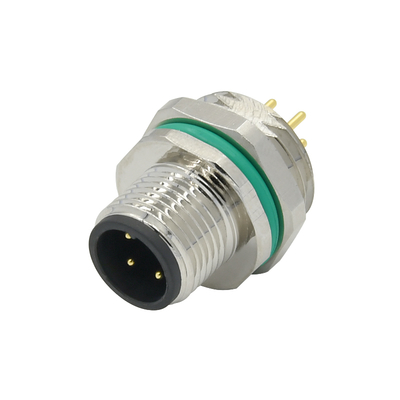 Rigoal M12 8-Pin IP67 Waterproof Connector Male Female Panel Mount