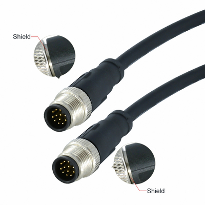 M12 Waterproof Connector 3-17 Pin IP67 IP68 DIN Standard