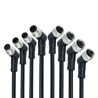 M12 Waterproof Connector IP68 3-17 Pin Male Female Screw Type DIN