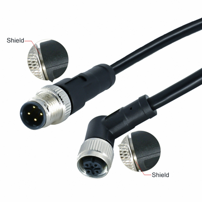 M12 Waterproof Connector IP68 3-17 Pin Male Female Screw Type DIN