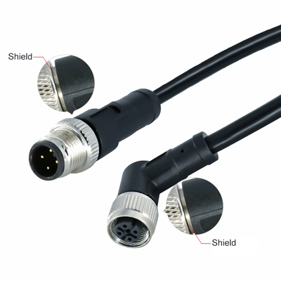 M12 Waterproof Connector IP68 3-17 Pin Male Female Screw Type DIN