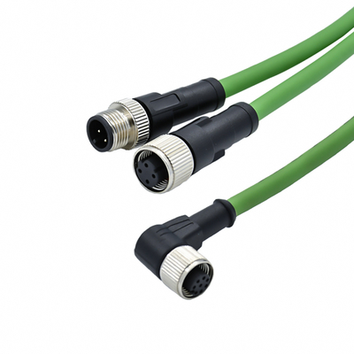 M12 Waterproof Connector Male Female 3-17 Pin IP68 Gold Plated