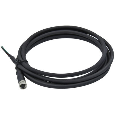 M8 Waterproof Connector with PVC/PUR Cable Vibration Resistance and Shield/Unshield Versions for Industrial Use